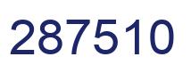 Number 287510 blue image