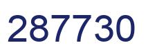 Number 287730 blue image
