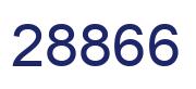 Number 28866 blue image