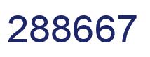Number 288667 blue image