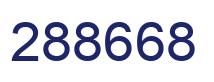 Number 288668 blue image
