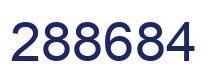 Number 288684 blue image