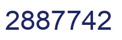 Number 2887742 blue image