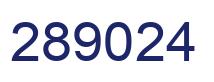 Número 289024 imagen azul
