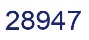Number 28947 blue image