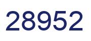 Number 28952 blue image