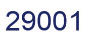 Number 29001 blue image