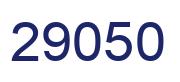 Number 29050 blue image