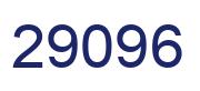 Number 29096 blue image