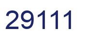 Number 29111 blue image
