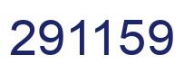 Number 291159 blue image
