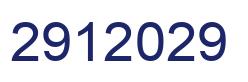 Number 2912029 blue image