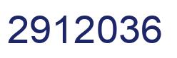 Number 2912036 blue image