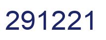 Number 291221 blue image