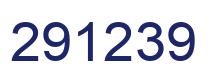 Number 291239 blue image