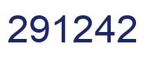 Number 291242 blue image