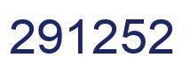 Number 291252 blue image