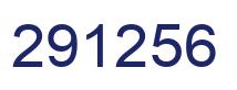 Number 291256 blue image