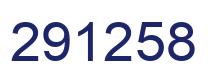Number 291258 blue image