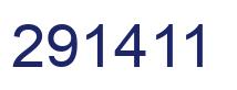 Number 291411 blue image