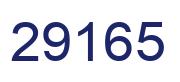 Number 29165 blue image