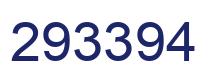 Number 293394 blue image