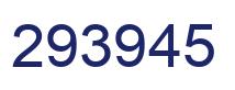 Number 293945 blue image