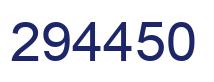 Number 294450 blue image