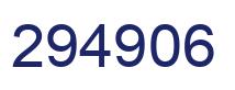 Number 294906 blue image