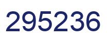 Number 295236 blue image