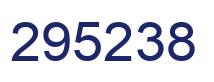 Number 295238 blue image