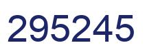 Number 295245 blue image
