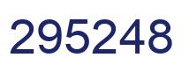 Number 295248 blue image