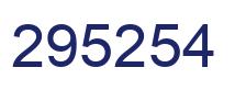 Number 295254 blue image