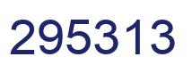 Number 295313 blue image