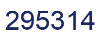 Number 295314 blue image