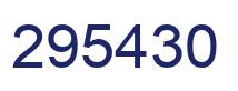 Number 295430 blue image