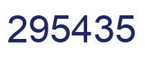 Number 295435 blue image