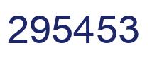 Number 295453 blue image