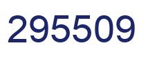 Number 295509 blue image