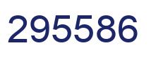 Number 295586 blue image
