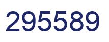 Number 295589 blue image