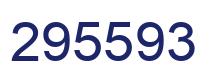 Number 295593 blue image