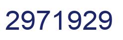 Number 2971929 blue image