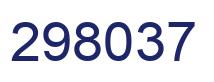 Number 298037 blue image