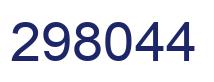 Number 298044 blue image