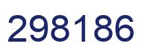 Number 298186 blue image