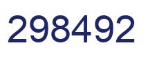 Number 298492 blue image