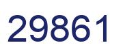 Number 29861 blue image