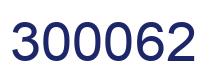 Number 300062 blue image